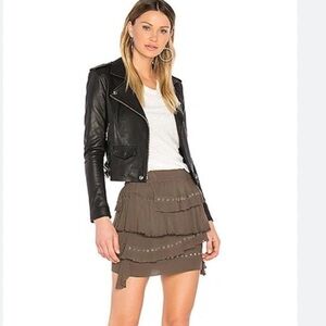 IRO Shelan Tiered Skirt in Army